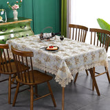 Obbty Lace Embroidery Tablecloth, Luxury Table Cloth, Wedding Banquet, Party Table Cloths, Furniture Cover, Home Table Covers