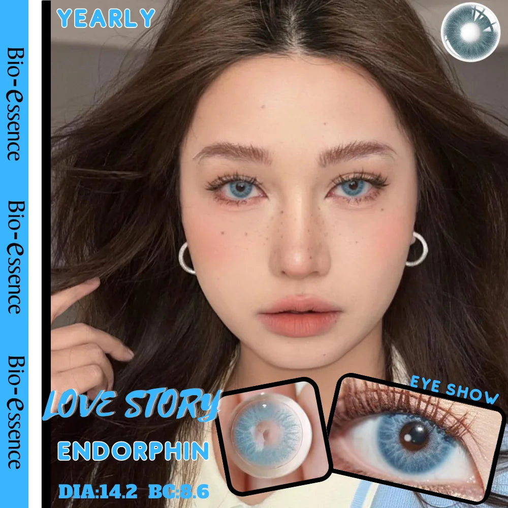 Obbty 1 Pair Lens Korea Colored Contact Lenses for Eye Color Lenses Big Eye Lenses Brown Lenses Blue Eye Lenses Hotsale