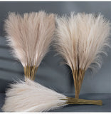 Obbty 50PCS Fluffy Pampas Grass Boho Decor Artificial Flower Fake Plant Reed Simulated Party Wedding Home Decoration 42CM