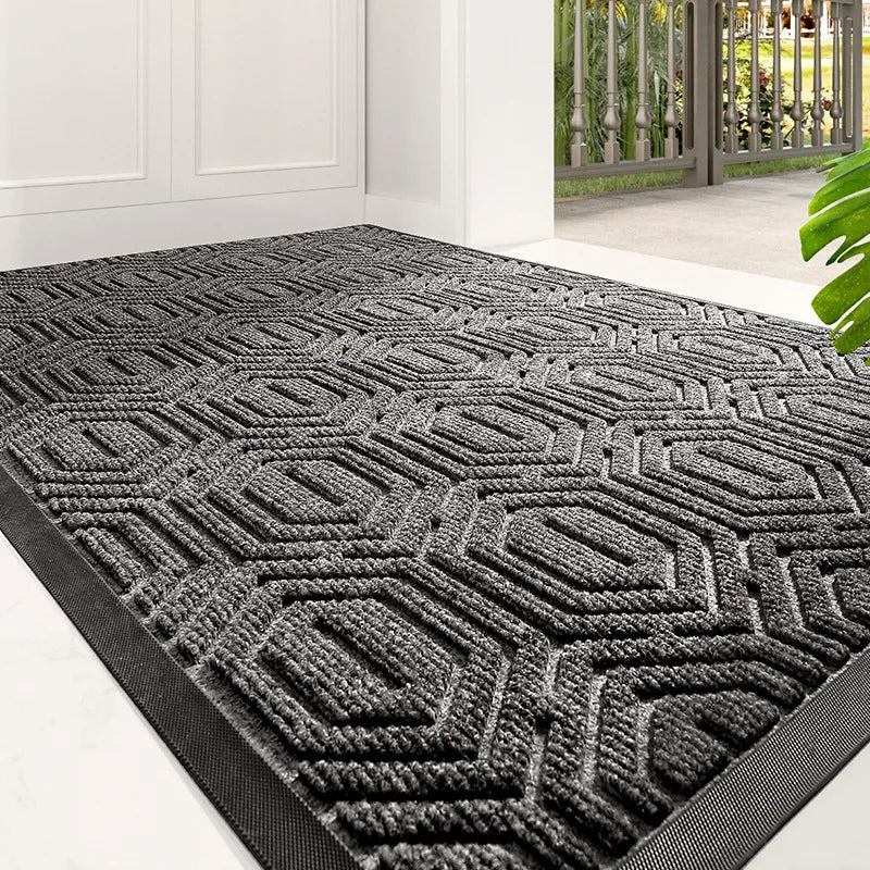 Obbty Outdoor Indoor Entrance Doormat Front Door Welcome Mat Thick Durable Rubber Non Slip Door Mats Outside Inside Entryway Rug