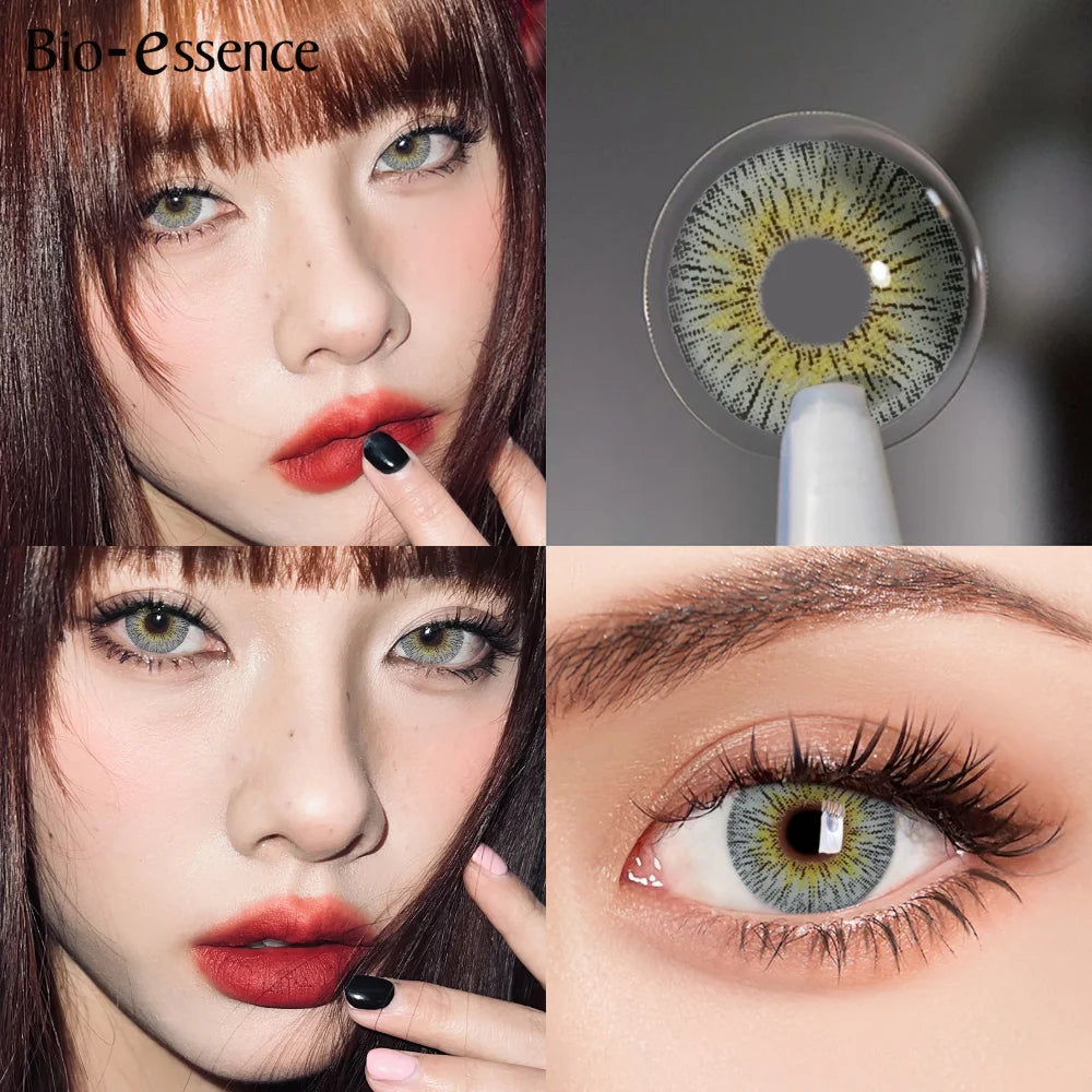 Obbty 1 Pair Lens Korea Colored Contact Lenses for Eye Color Lenses Big Eye Lenses Brown Lenses Blue Eye Lenses Hotsale