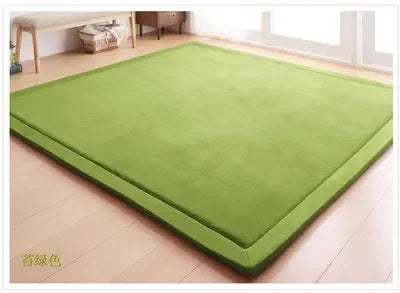 Obbty 3cm Thick Large Carpet Solid and Simple Children's Anti Slip Tatami Mats Customizable Mats Bedroom Home Living Room