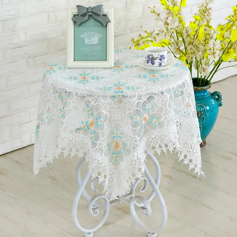 Obbty Lace Tablecloth for Coffee Table, Rectangular Cloth, Coffee Table Cover, Elegant Table Cloths, Dining Table Cover