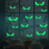 Obbty 36Pcs  Halloween Luminous Wall Decals Glowing in The Dark Eyes Window Sticker for Halloween Decoration for Home Party Supplies