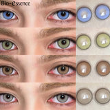 Obbty 1 Pair Korean Colored Contact Lenses with Degree for Eye Color Lenses Big Eye Lenses Brown Lenses Blue Eye Lenses