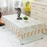 Obbty Fashion Coffee Table Cloth European Lace Tablecloth Rectangular Dining Table Cloths Cover over Embroidery Table Towel