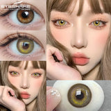 Obbty EYESHARE Colorcon Korean Lenses Colored Contact Lenses 1 Pair Natural Contact Lenses for Eyes Yearly Eye Lenses Beautiful Pupils