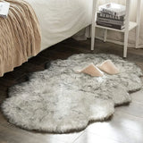 Obbty Shaggy White Fur Rug Bedroom  Soft Fluffy Faux Sheepskin Area Rugs Washable Plush Bedside Carpet for Living Room Sofa Decor