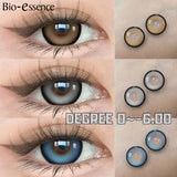 Obbty 0~-6.00 Myopia Lenses Colored Contact Lenses with Degree Bubble Series Natural Eye Contact Prescription Lenses