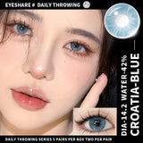 Obbty 1 Day Lens Color Contact Lenses for Eyes 5 Pairs Daily Lens 42% High Water Content Comfortable to Wear Daily Disposable