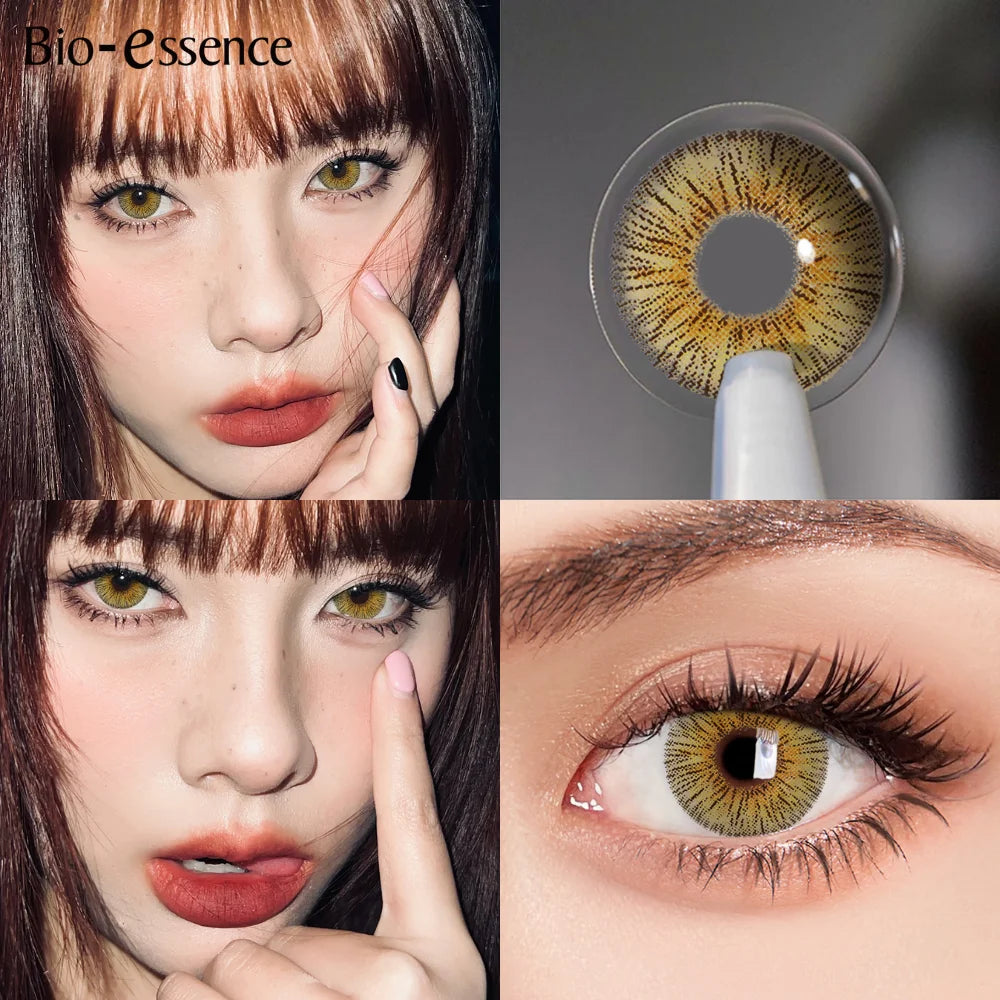 Obbty 1 Pair Lens Korea Colored Contact Lenses for Eye Color Lenses Big Eye Lenses Brown Lenses Blue Eye Lenses Hotsale