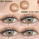 Obbty Contact Lenses for Eyes with Degree 1 Pair Big Eye Lenses Brown Lenses Fog Pearl Lens Korean Lenses Natural Lenses