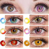 Obbty Cosplay Color Contact Lenses for Eyes Anime Accessories Makima Lenses Power Anime Lenses Hu tao Lenses Pink Lenses