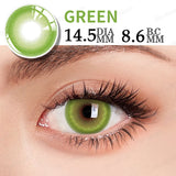 Obbty 1 Pair Colorcon Colored Contact Lenses with Degree Myopia Lenses Anime Accessories Pink Lense Cosplay Lens Halloween