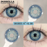 Obbty D'ORELLA 1 Pair Myopia Lenses Colored Contact Lenses for Eyes Lens With Diopters Prescription Lenses Yearly Natural Contact Lens