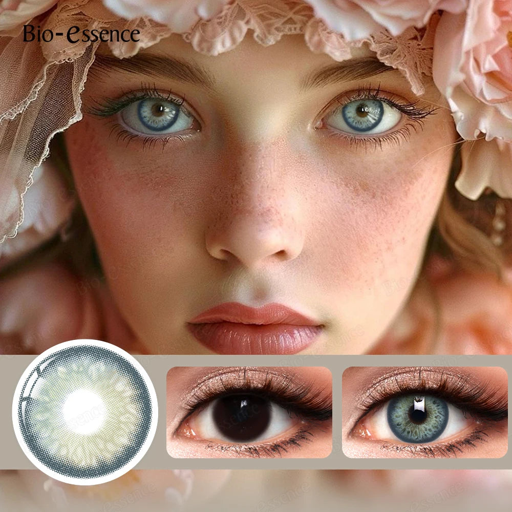 Obbty Russian Girl Pro Color Contact Lenses Blue Lenses for Eyes 1 Pair Natural Look Brown Lenses Fashion Lenses