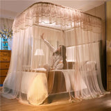 Obbty Foldable Mosquito Net Bed Stand Lightweight Princess Mosquito Net Protector Nail Proof Mesh French Curtain Zanzariera Room Decor