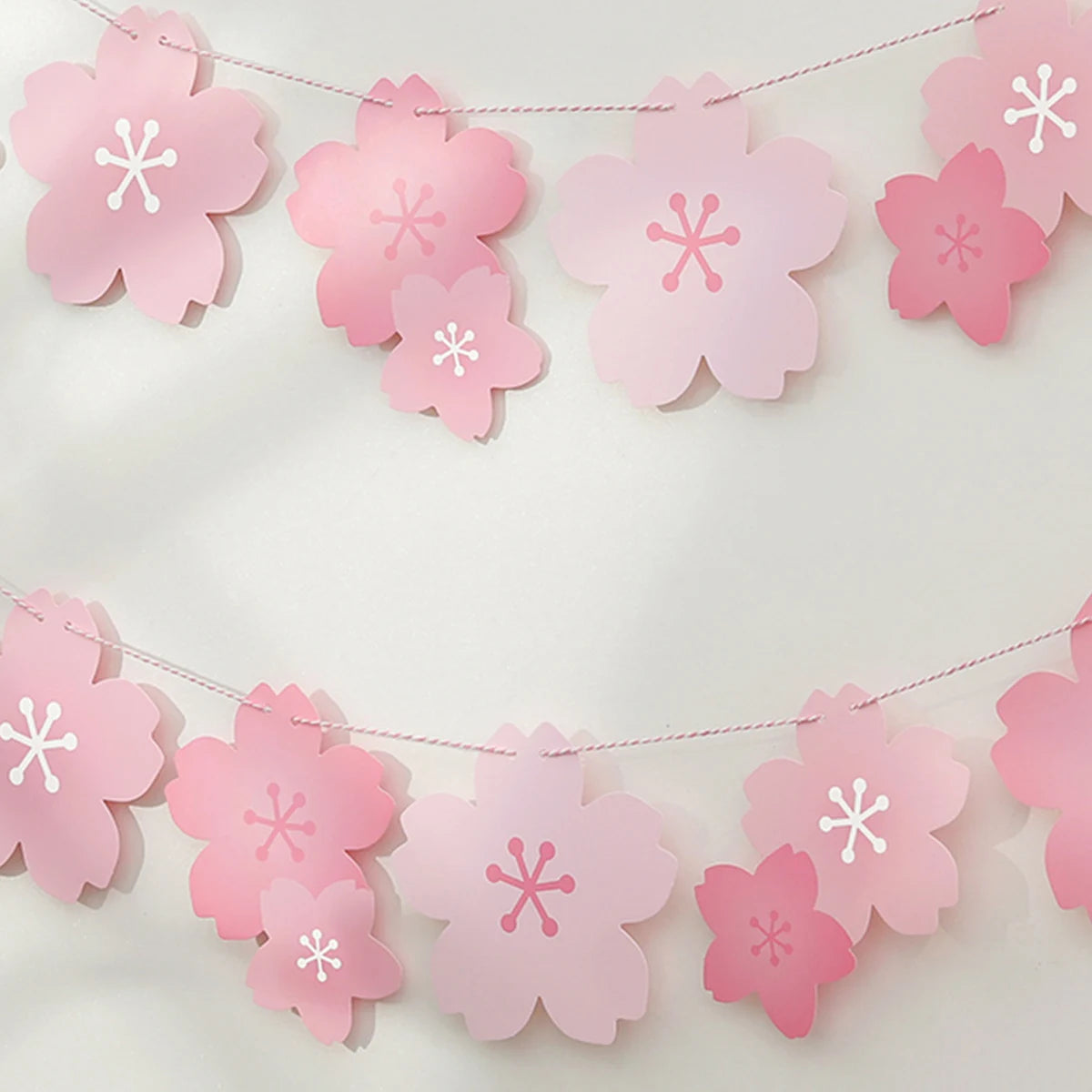 Obbty 1PC Cherry Blossom Pink Flag Party Decoration Room Wall Layout