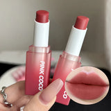 Obbty Velvet Matte Lipstick Moisturizing Waterproof Lasting Nude Peach Lip Tint Non-stick Cup Lip Gloss Red Lipstick Cosmetics Make Up