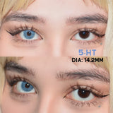 Obbty 1 Pair Colored Contact Lenses for Eyes Blue Lenses Green Eye Lenses Natural Lenses Gray Eye Contact Fashion Lenses