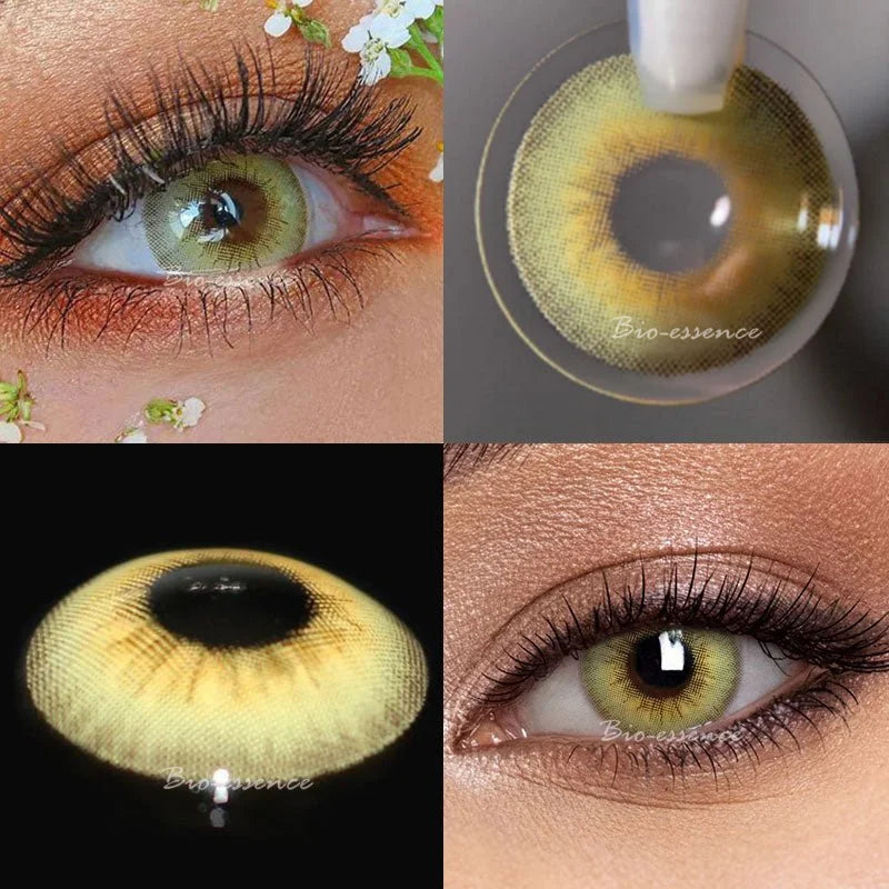 Obbty 1 Pair Colored Contact Lenses for Eyes Natural Look Brown Lenses Blue Lenses Gray Eye Contact Fashion Lenses