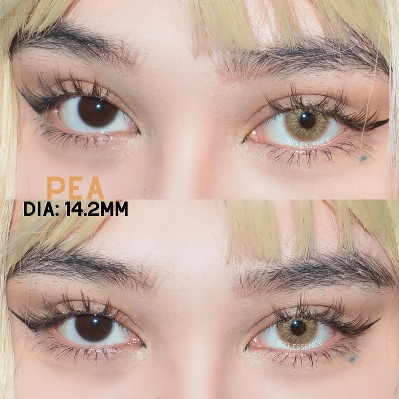 Obbty 1 Pair Colored Contact Lenses for Eyes Blue Lenses Green Eye Lenses Natural Lenses Gray Eye Contact Fashion Lenses