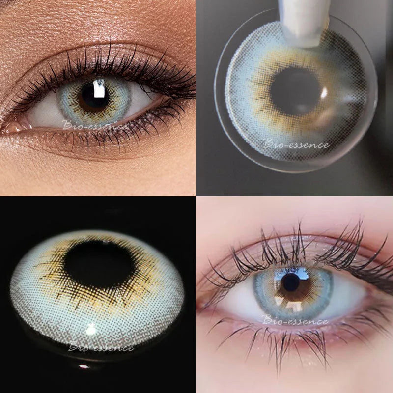 Obbty 1 Pair Colored Contact Lenses for Eyes Natural Look Brown Lenses Blue Lenses Gray Eye Contact Fashion Lenses