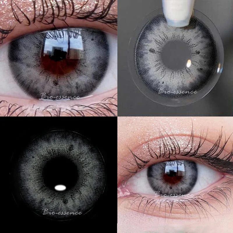 Obbty 1 Pair Colored Contact Lenses for Eyes Natural Look Brown Lenses Blue Lenses Gray Eye Contact Fashion Lenses