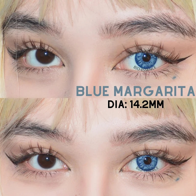 Obbty 1 Pair Colored Contact Lenses for Eyes Blue Lenses Green Eye Lenses Natural Lenses Gray Eye Contact Fashion Lenses