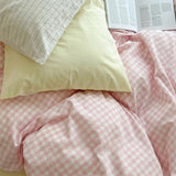 Obbty Pastel Plaid Bedsheet Set